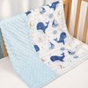 Whale Kid Blanket for Boys or Girl 30x40 - Soft