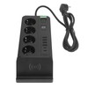 European Power Strip Wireless Charging USB TYPE C 4 Way