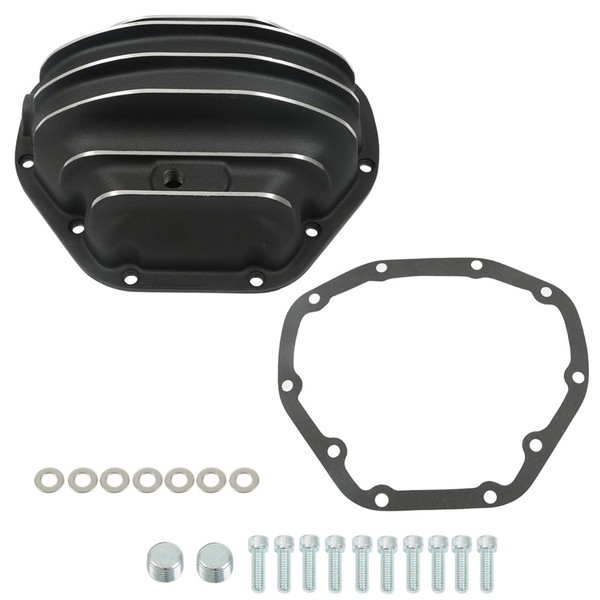 GENRICS 1 Set of Rear Black Differential Cover with Gasket