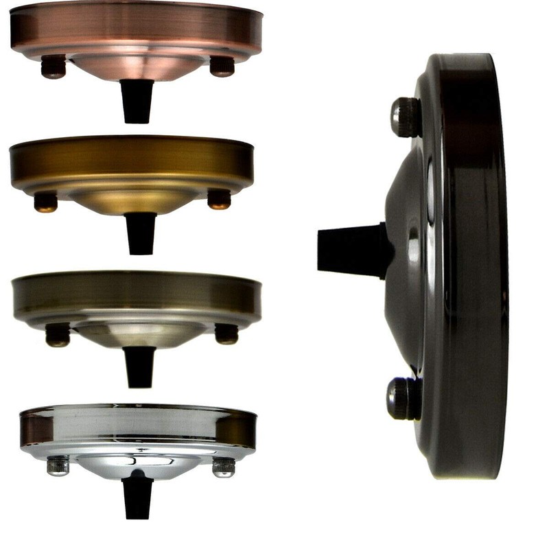 LEDSone Industrial Retro Ceiling Rose 108 mm Pendant Cable Grip