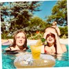 WHAMVOX Mini Pool Drink Floats Inflatable Cooler for Hot Tub
