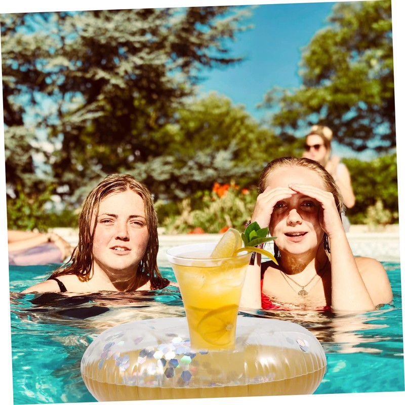 WHAMVOX Mini Pool Drink Floats Inflatable Cooler for Hot Tub