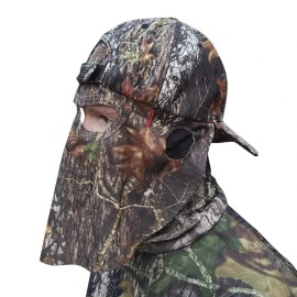 QuikCamo Mathews Solocam QuiKCamo 2 in 1 Camouflage Hunting Hat / Mask Mossy Oak Large