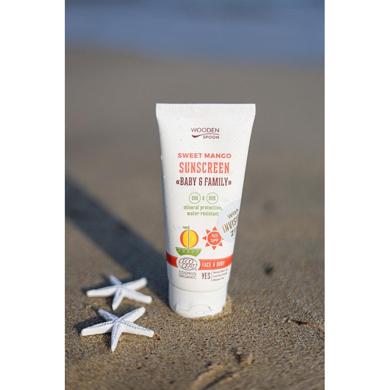 WOODEN SPOON Organic Sun Cream "Baby & Family" SPF 50