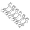 6Pcs Double End Snap Hook Stainless Steel Multifunctional Double Ended