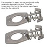 BEALIFE 2pcs/Set Sturdy Metal for Water Heater Door Protects Cylinder