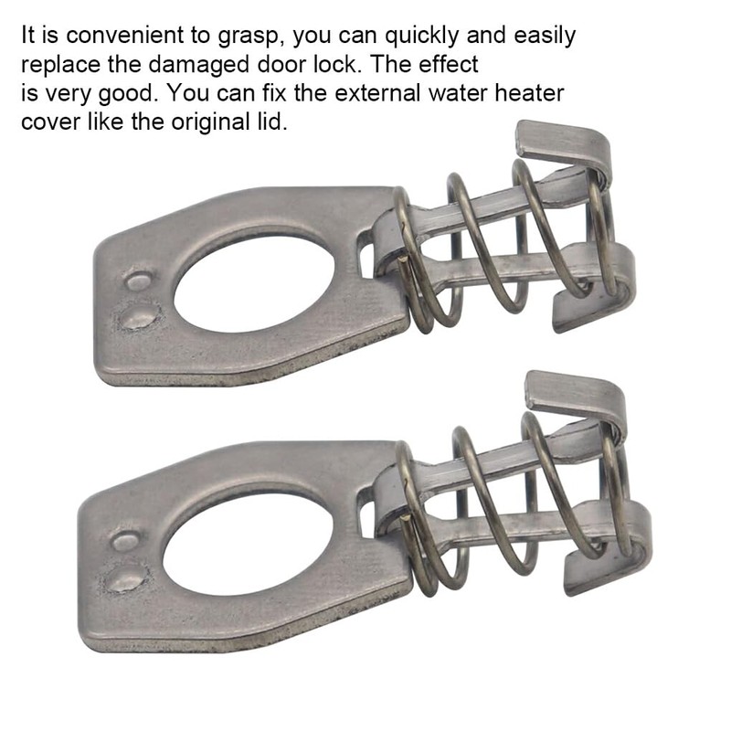 BEALIFE 2pcs/Set Sturdy Metal for Water Heater Door Protects Cylinder