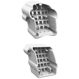 Barrette Outdoor Living Veranda White Extra Premier Rail Stair Bracket Kit