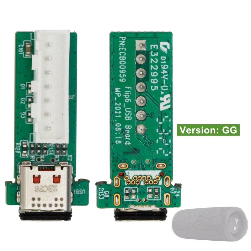 For JBL Flip 6 GG Durable USB Charging Port Board