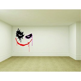 Jokers Smile X Large Wall or Window Decor Decal 36" x 27"