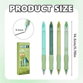 Pack of 4 Erasable Ballpoint Pens, Erasable Ballpoint Pens, Rollerball Pens, Fine Tip, Smooth Writing Pens, High-End Series Pens for Diary, Notes, Cute Office, School