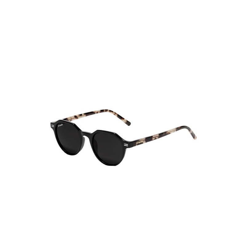 DeFranklin Ultra Light S Round Sunglasses, UV Protection, Black/Black, Men's,