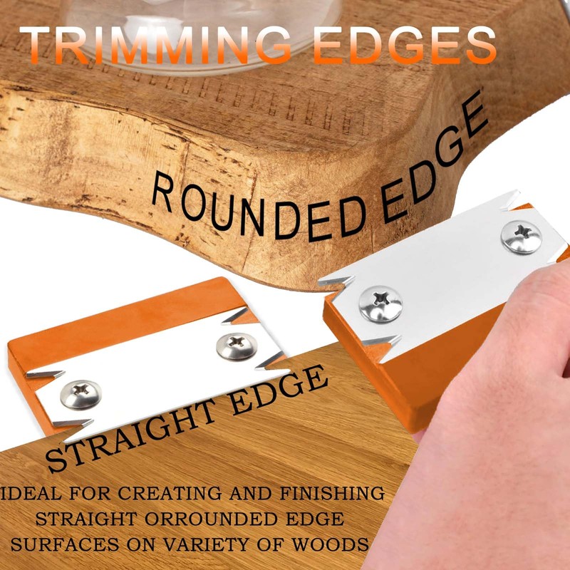 JONMON Woodworking Edge Trimmer, Mini Edge Planer Bander with Replaceable