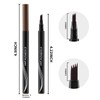 Boobeen Waterproof Eyebrow Pen-Micro Tip Eyebrow Pencil, Liquid Eyebrow Fork