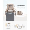 LOVEVOOK Women's Backpack Laptop School Backpack Waterproof, Beige & Khaki,