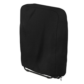 Dokon Garden Folding Chair Covers Waterproof Outdoor Recliner Chair Cover Windproof Anti-UV 420D Oxford Fabric Garden Chair Covers, Patio Sunbed Cover, Sun Lounger Cover (110x71x20/34cm) - Black