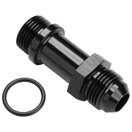 Podavelle 8AN Male Flare to 8AN -8 ORB O-ring Extension Fitting Adapter Aluminum Black