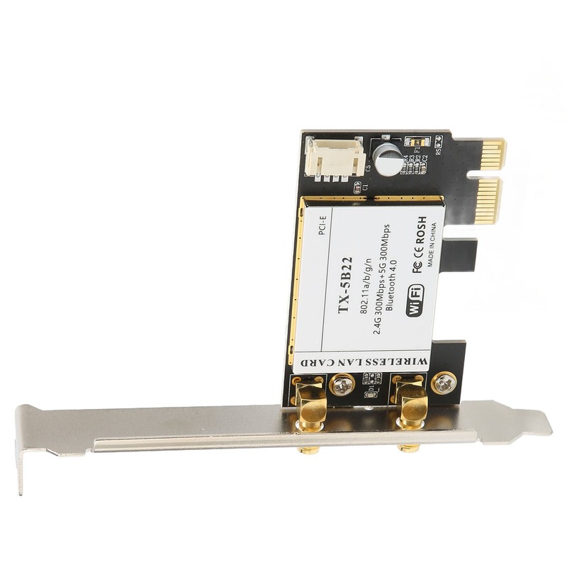 Wireless Internet Card 2.4Ghz 5Ghz 300Mbps High Transmission Rate Black