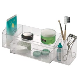 InterDesign Med+ Organizer, 12-Inch Drawer Caddy, Clear