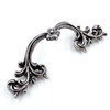 Jetland French Provincial Drawer Pulls - 6-Pack, Aged Silver, 2-1/2"