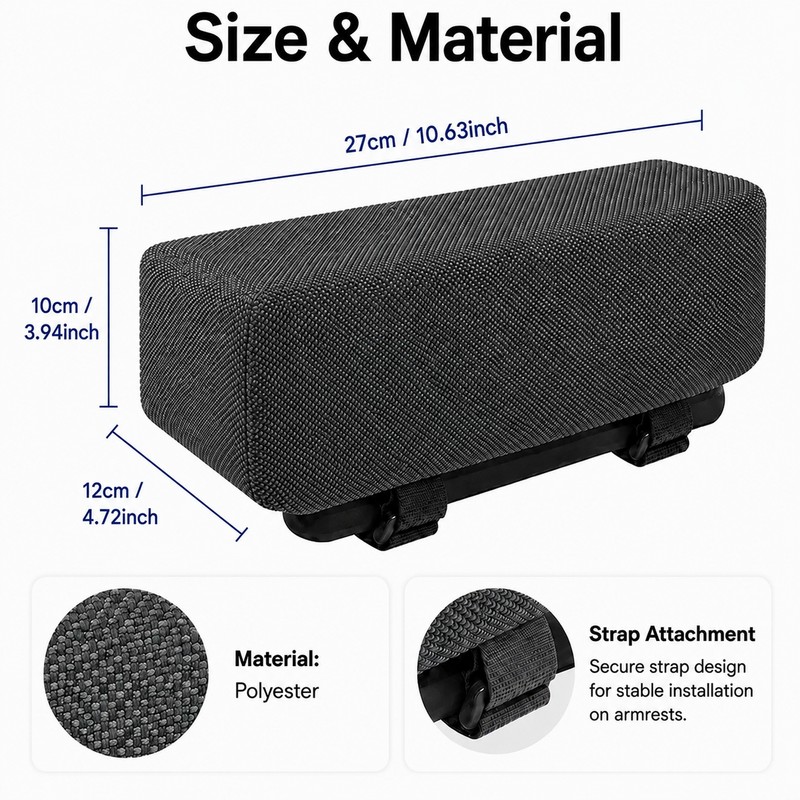 Office Chair Armrest Pad for Elbow Comfort – Soft Foam
