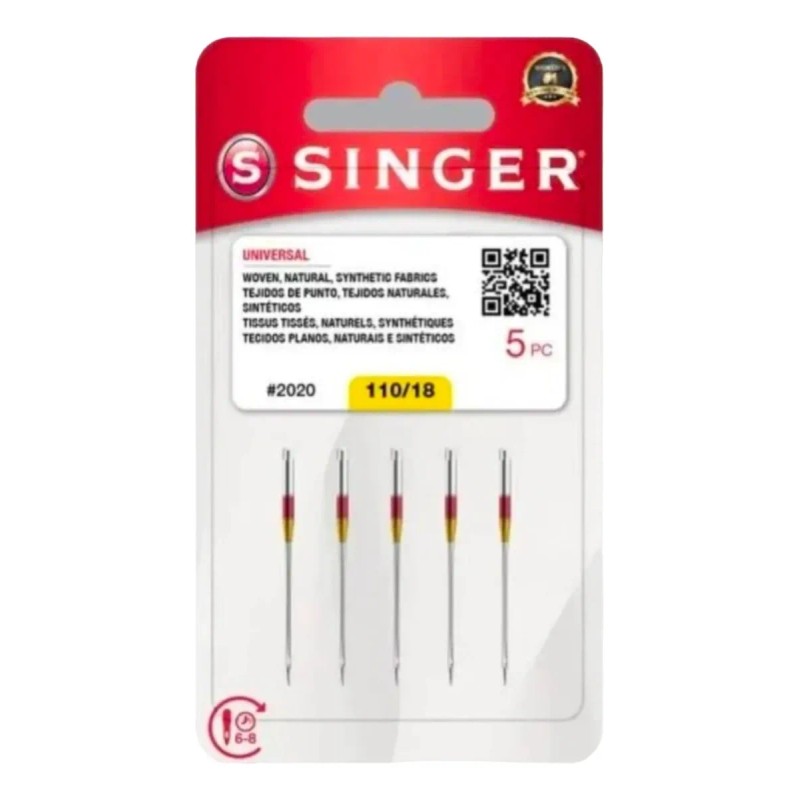 Aguja Singer Maquinas De Coser Casera 5 Tarjetas