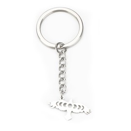 OBEISN Elegant Keyring with Unique, Airy Small Eagle Pendant, Perfect for Gifts for Women, Birthday Gifts for Girlfriends and Small Gifts, silver, S