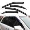 Lightronic WV94236 Outside-Mount Side Window Deflectors & Visors Vent Rain