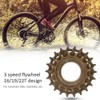 16/19/22T Metal 3 Speed Flywheel Freewheel Bicycle Accessory for Mountain