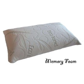 Quantity = 4 Queen Size Firm Dual Zone Gel Micro Cushion Memory Foam Bed Pillow with Internal case and Bamboo Zipper Cover