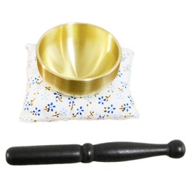 Mini Category: Buddhist Ritual Implements Set of 7 Orin Censer Incense Burner Ash Low Candles Stand Vase Tea Bowls 供物 Base Pink