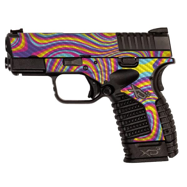 MightySkins Carbon Fiber Skin Compatible with Springfield XDS 3.3 -