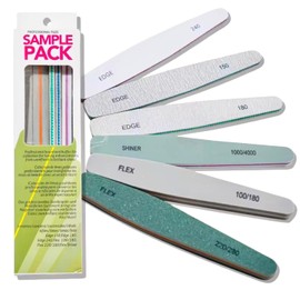 Set Profesional de 6 Limas para Uas Naturales o Acrlicas, Producto Mejorado, Lavables, Reutilizables, Grit Edge 150180240, Flex 100180, 220280,...    