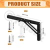 Tanstic 2-Pack 12 Inch Folding Shelf Brackets, Heavy Duty Wall