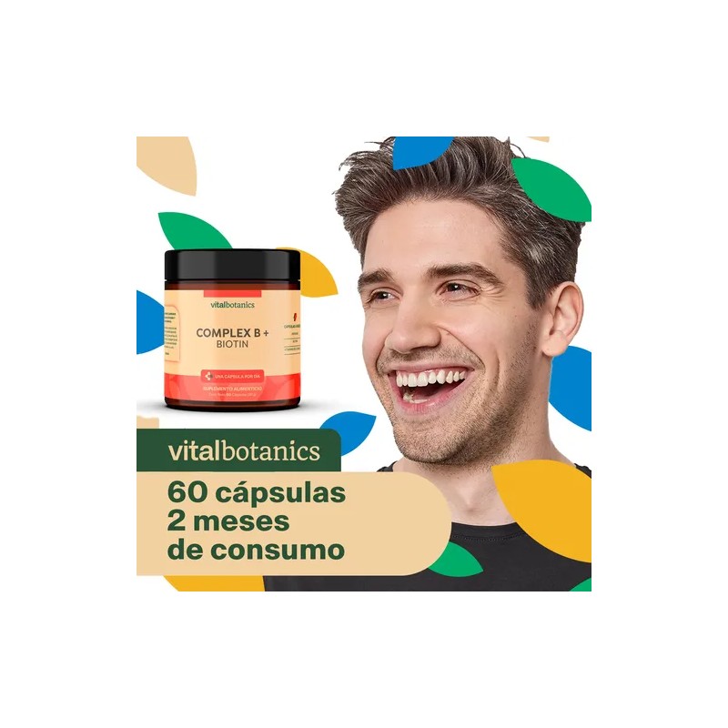 Vitaminas Complejo B Biotina Arandano 60 Capsulas