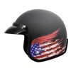 VCAN V85C 3/4 Open Face Motorcycle Helmet DOT Approved (Matte