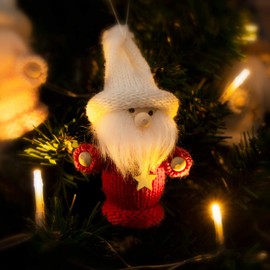 com-four® Christmas Hanging Figures, Gnomes, Various Tree Hanging Figures, Premium Decorations