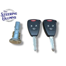 PSC Fits 07-18 Jeep Wrangler Ignition Lock Cylinder With 2 Remote Keys New 5179511AA