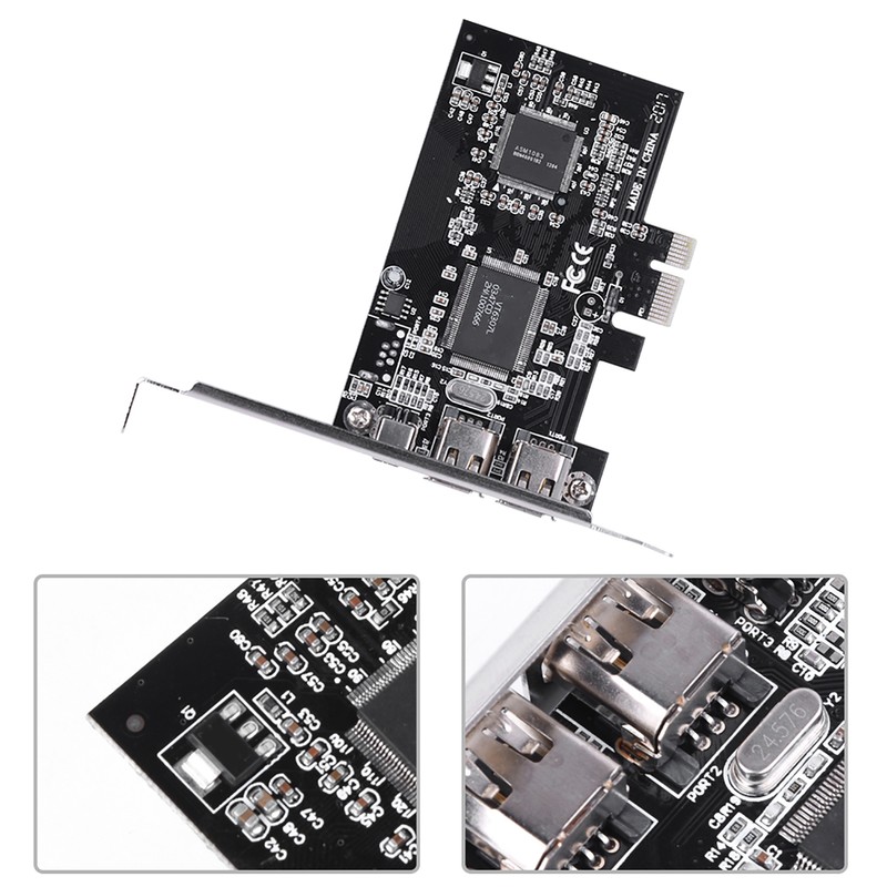 PCI-E PCI Express FireWire 1394a IEEE 1394 Controller Card with