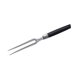 Samura MO-V 165mm Precision Forged Stainless Steel Carving Fork Ergonomic Handle for Roasting and BBQ