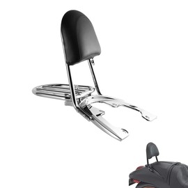 Luggage Rack W/Sissy Bar Backrest Fit for Harley Davidson 2007-2011 VRSCAW VRSCDX and VRSCX Models with 240 Rear tire