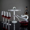 Elegant Desktop Crystal Glass Stemware Rack/Rotate 8 Wine Glass Storage
