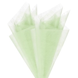 M METERXITY 20-Sheet Korean Cotton Wrapping Flower Paper, Waterproof Floral Wrapping Cotton Paper for Bouquets/Gift Packaging [Green]