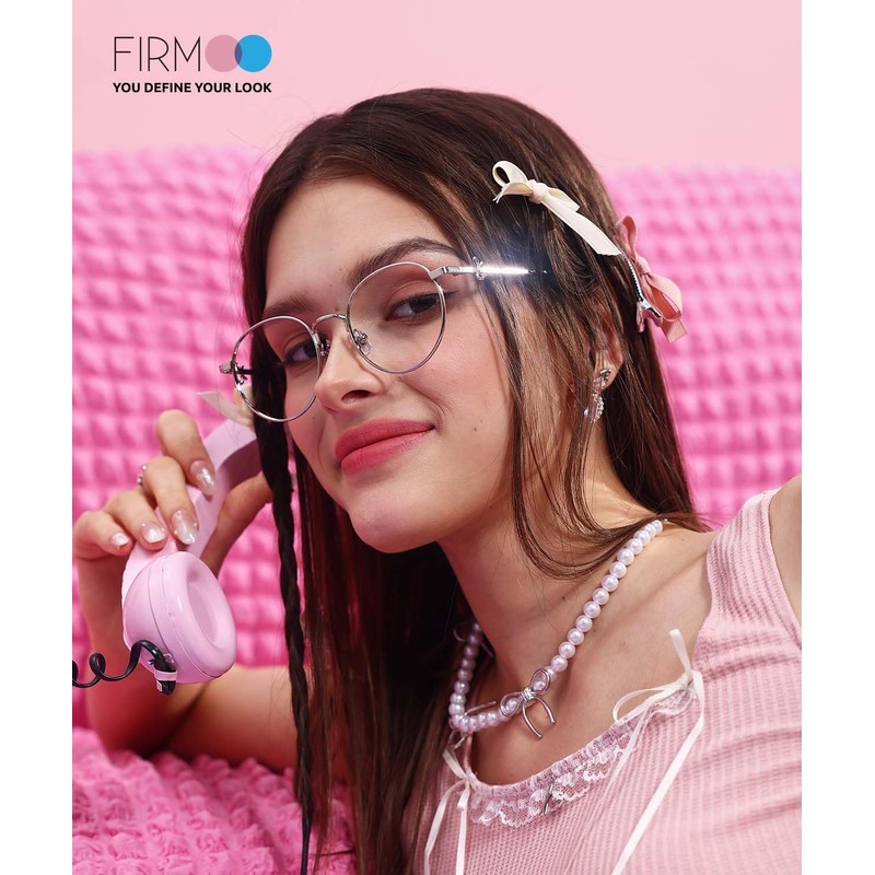 Firmoo Blue Light Filter Glasses Without Prescription Women's Bow Knot