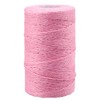 G2PLUS Pink Jute String Twine 2MM, 100M Natural Garden Jute