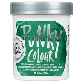 Punky Alpine Green Semi Permanent Conditioning Hair Color, Vegan, PPD and Paraben Free, lasts up to 25 washes, 3.5oz