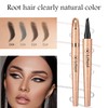 HOUSN Gray Eyebrow Pencil Liquid Eyebrow Pencil Four-Pointed Eyebrows, Smudge-Proof,
