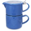 FORLIFE Tea for One with Infuser, 14-Ounce, Blue