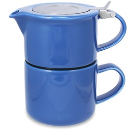 FORLIFE Tea for One with Infuser, 14-Ounce, Blue