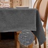 WAITER TREE Rectangular Tablecloth Faux Linen Waterproof and Wrinkle Resistant